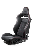 Sparco Seat SPX Special Edition Black/Red w/ Gloss Carbon Shell - Right