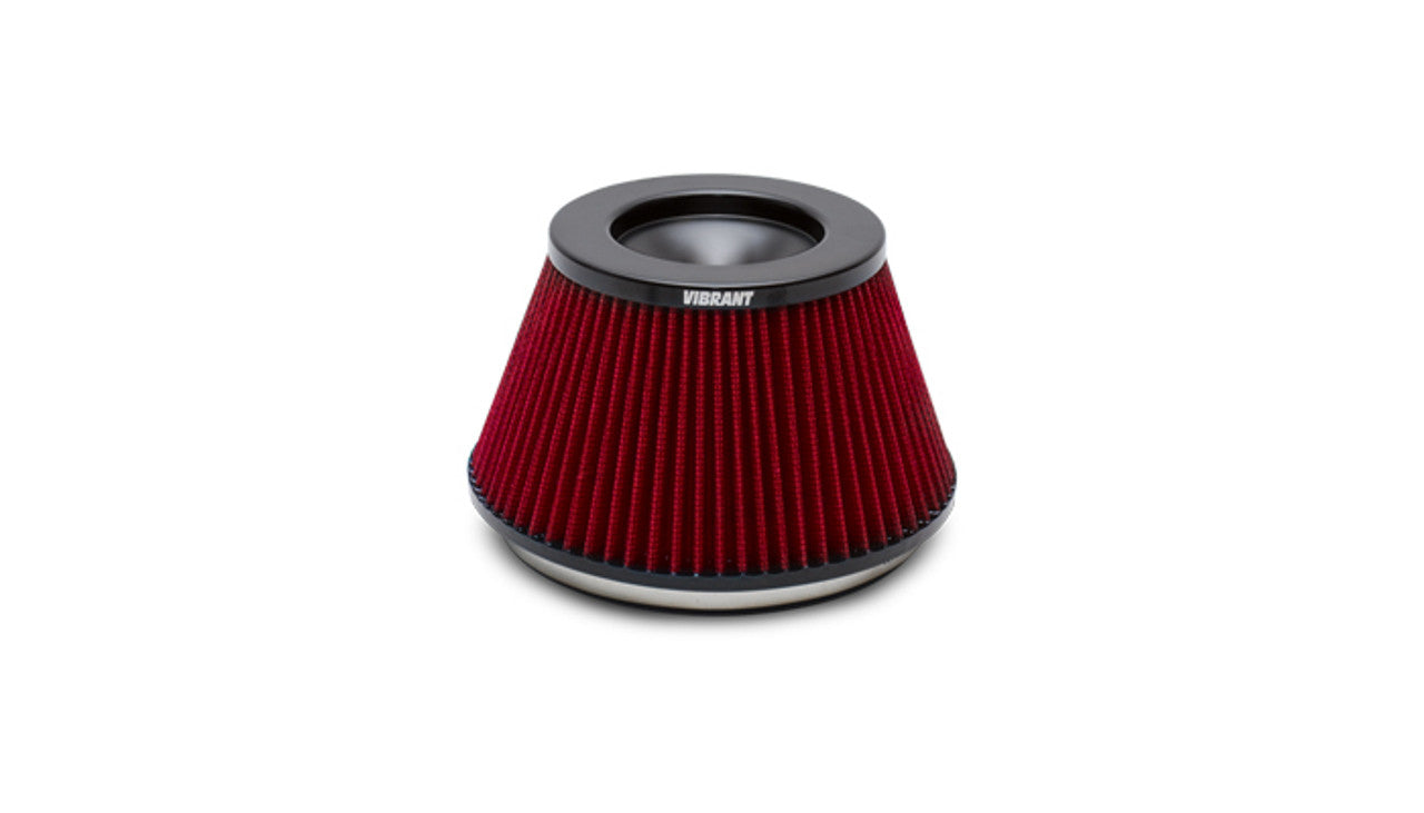 Vibrant The Classic Perf Air Filter 5in OD Conex3-5/8in Tallx6in ID Bellmouth VelocityStack10950-52 (10960)