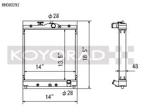 Koyo 92-00 Honda Civic/Del Sol Aluminum Radiator (HH080292)