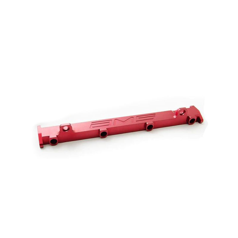 AMS Performance 03-07 Misubishi EVO VIII/IX CNC Machined Aluminum Fuel Rail - Red (AMS.01.07.0102-2)