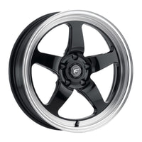 Forgestar F091 18X5.0 D5 Drag 5X114.3 ET-23 BS2.125 Gloss Black w/ Machine Lip 78.1