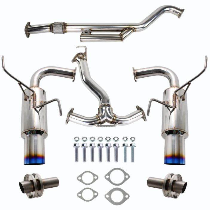 Invidia 2022+ Subaru WRX N1 Twin Outlet Single Layer Tip Cat-Back Exhaust (HS22WRXGTT)