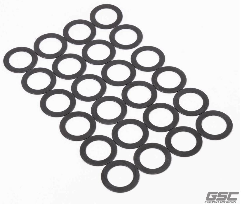 GSC P-D Toyota 2JZ-GTE / Nissan VR38DETT 1mm Thick 27.56mm OD 18.4mm ID Spring Seat Kit (Set of 24) (1084)