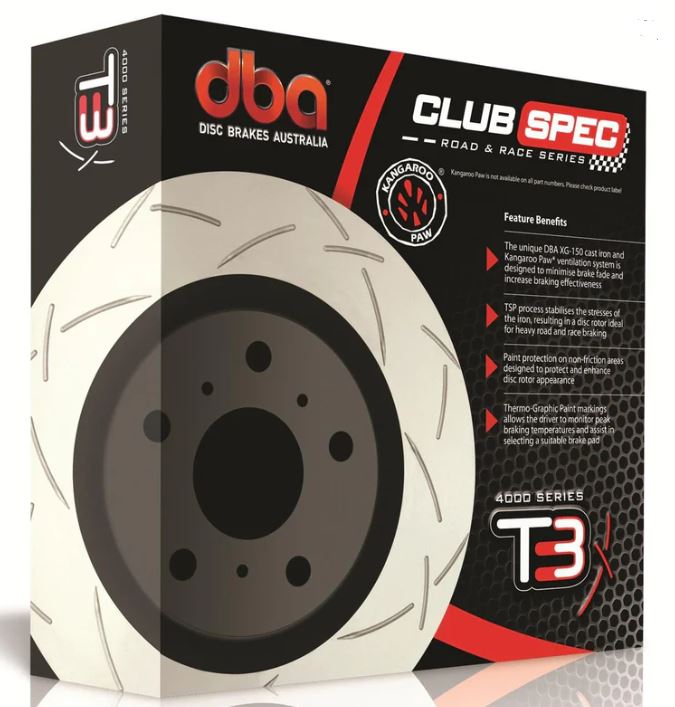 DBA 03-09 350Z / 03-04 G35 con rotor Brembo ranurado frontal serie 4000 (4600S)