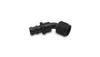 Vibrant -10AN Push-On 45 Deg Hose End Fitting - Aluminum