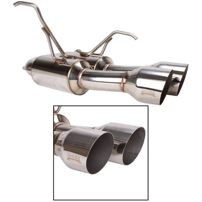 Invidia 2022+ Subaru WRX Gemini Single Layer Quad Stainless Steel Tip Cat-Back Exhaust (HS22WRXGM4SS)