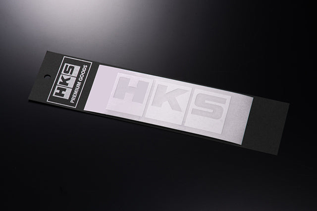 HKS LOGO Sticker W135 WHITE