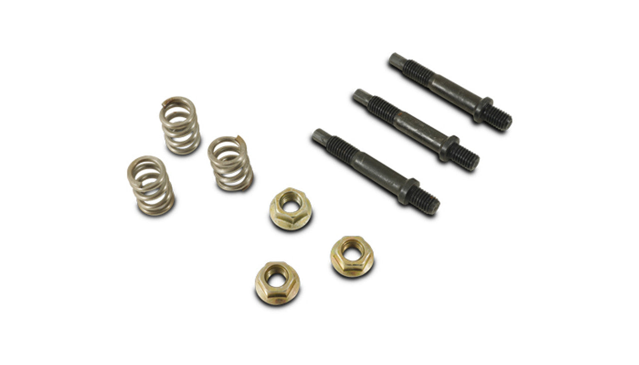 Vibrante kit de pernos de resorte estilo GM de 3 pernos de 10 mm (incluye 3 pernos, 3 tuercas y 3 resortes) (10113)