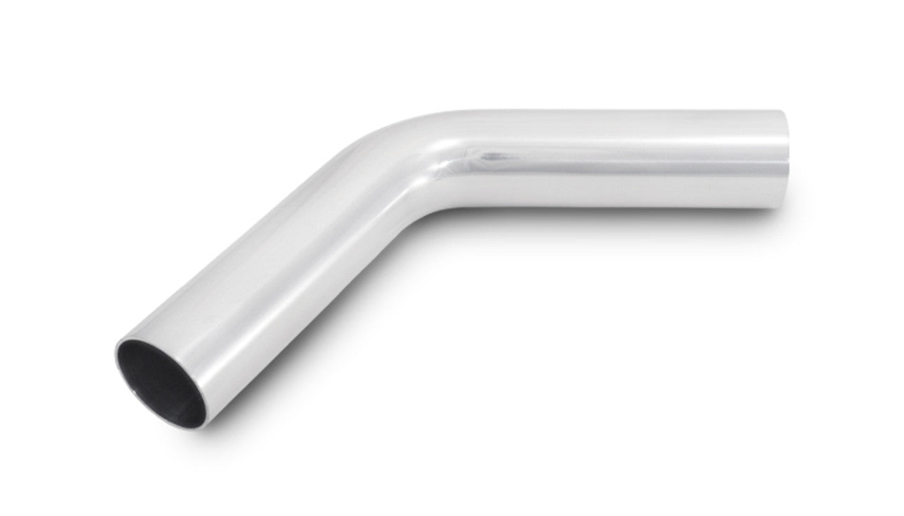 Vibrant 2.5in O.D. Universal Aluminum Tubing (60 degree Bend) - Polished (2817)