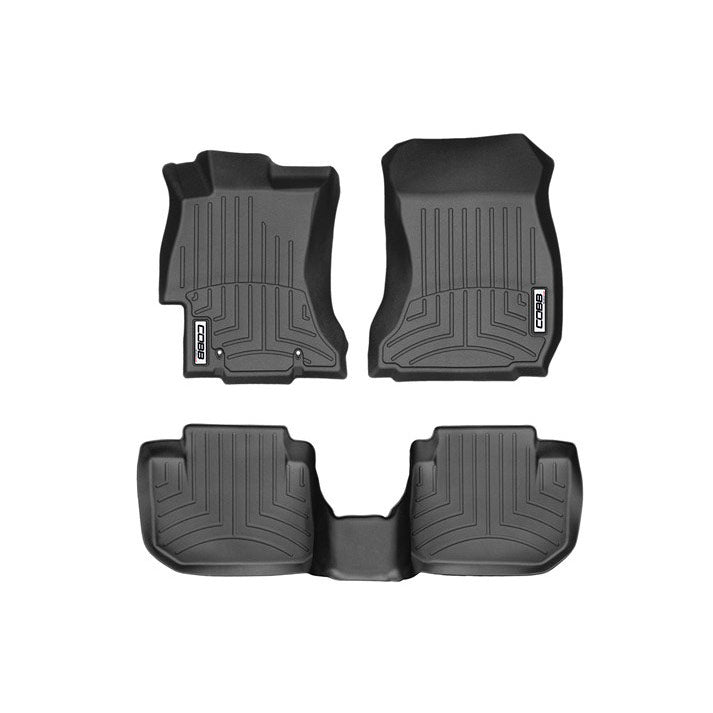 WeatherTech 2022+ Subaru WRX Revestimiento de piso delantero y trasero - Negro (WT4417431-4411072)