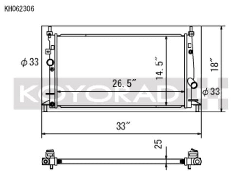 Radiador Koyo 10-13 Mazda Mazda3/Mazdaspeed3 2.3L/2.5L I4 (KH062306)