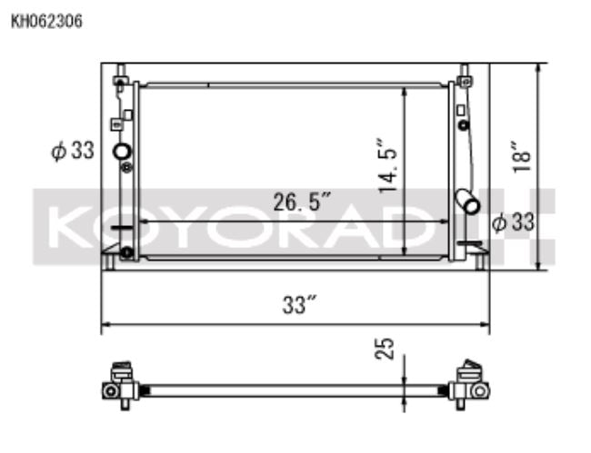 Koyo 10-13 Mazda Mazda3/Mazdaspeed3 2.3L/2.5L I4 Radiator