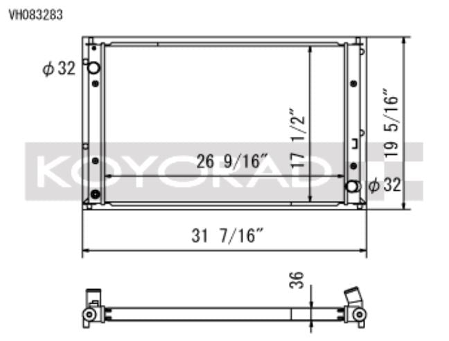 Koyo 2016-2018 Honda Civic 1.5L Radiator (Excl. Type R) (VH083283)