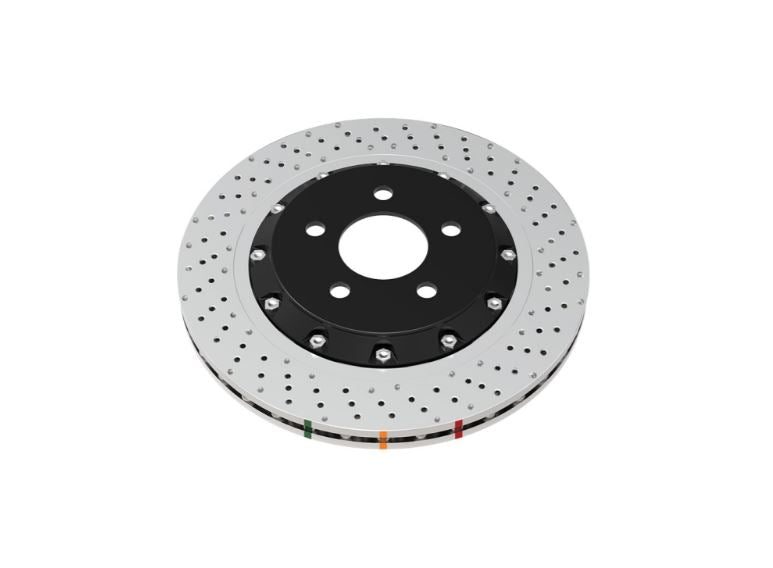 DBA 2021+ Toyota GR Yaris 5000 Series Drilled Front Brake Rotor (53922BLKXD)