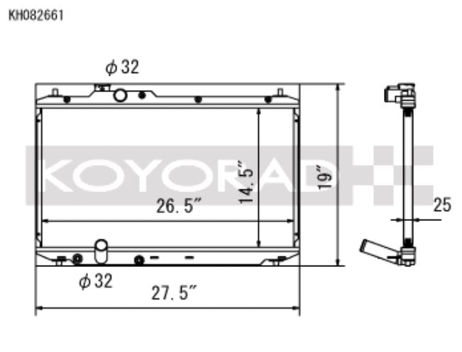 Koyo 12-15 Honda Civic SI 2.4L (MT) Radiator