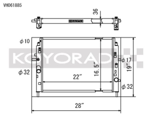 Koyo 06-15 Mazda MX-5 Miata (MT) Radiator (VH061885)