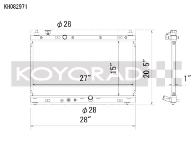 Radiador Koyo 15-20 Honda Fit 1.5L (KH082971)