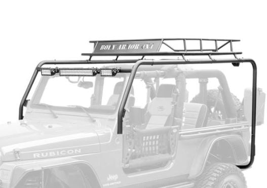 Body Armor 4x4 97-06 Jeep Wrangler TJ Cargo Roof Rack Box 1 Of 2 | TJ-6124-1 Scratch & Dent