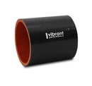 Vibrant 4 Ply Reinforced Silicone Straight Hose Coupling - 1.75in I.D. x 3in long (Black)