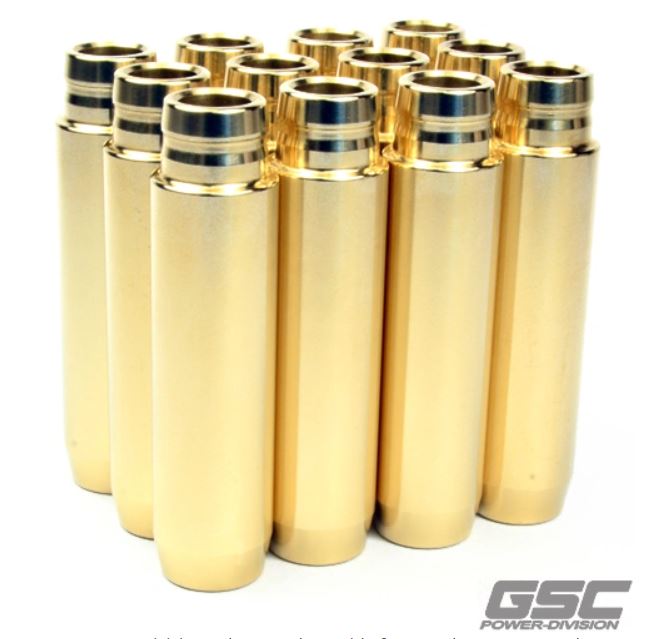 GSC P-D Porsche 996/997 Turbo Manganese Bronze STD Style Exhaust Valve Guide - SET OF 12 (3057-12)