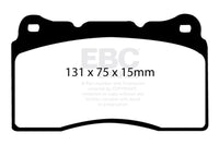 EBC YELLOWSTUFF FRONT BRAKE PADS - 17+ CIVIC TYPE R FK8, 04-17 STI, & 03+ EVO