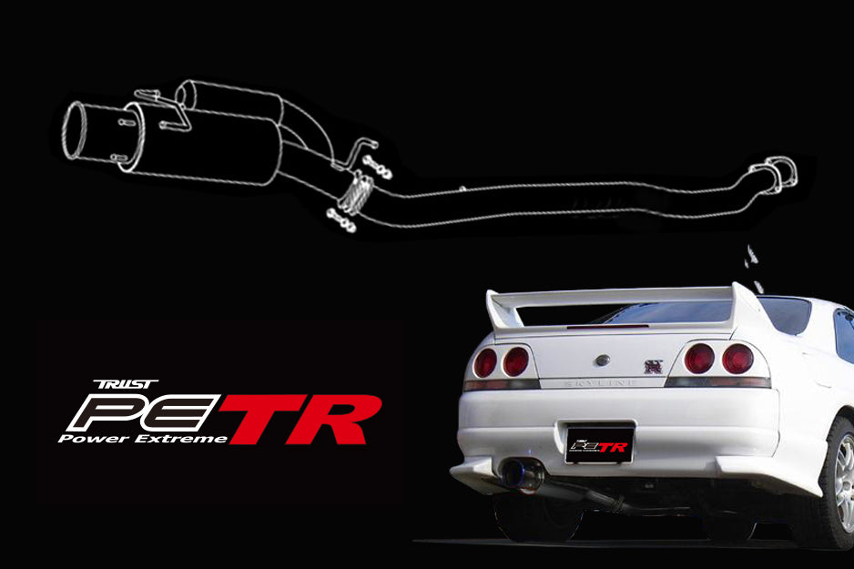 GReddy 95-98 Nissan Skyline GT-R R32 Power Extreme TR Escape con respaldo de gato (10127311)