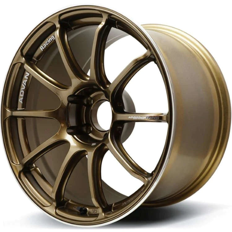 Advan RSIII 18x9.5 +45 5-114.3 Rueda de anillo y bronce metálico Umber