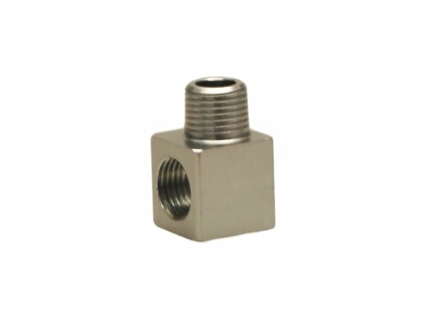 Turbosmart 1/8 pulg. NPT macho - 1/8 pulg. NPT hembra Conexión de 90 grados (TS-0402-1123)