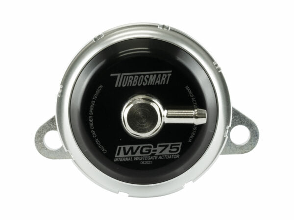 Turbosmart IWG75 Mitsubishi EVO 10 14 PSI Actuador interno de válvula de descarga negro (TS-0601-3142)