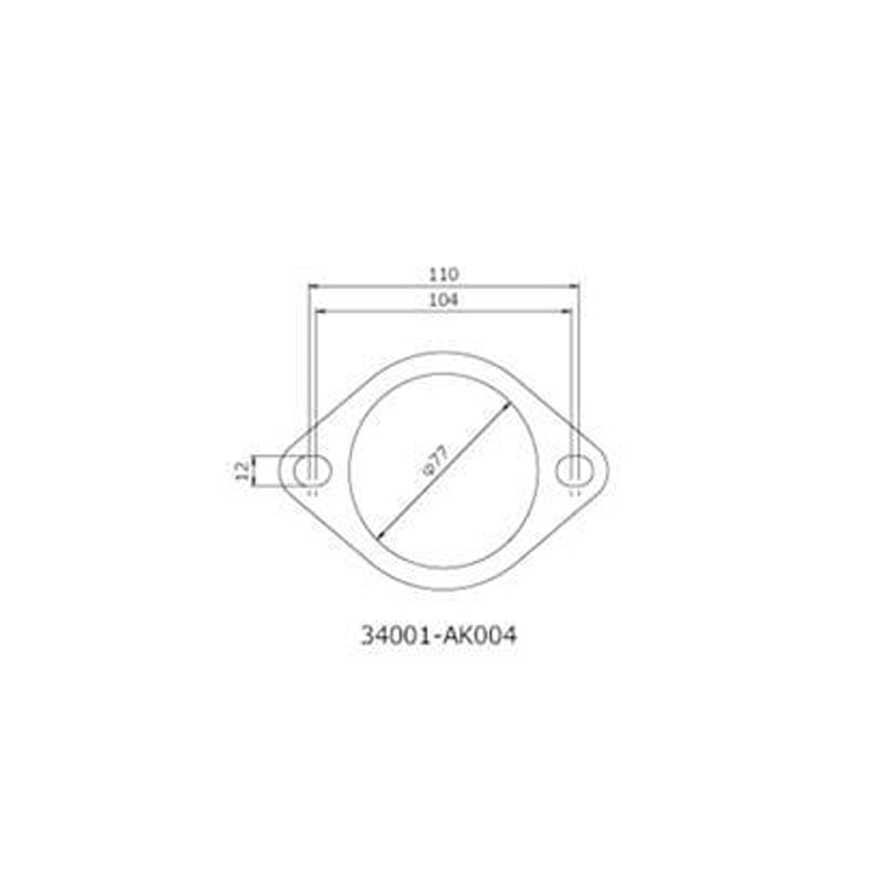 Junta HKS 75mm Universal EX (2uds)