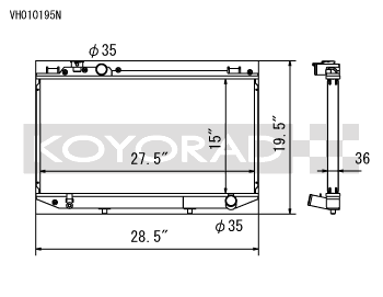 Koyo 89-92 Toyota Cressida 3.0L I6 Manual Only