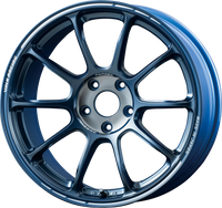 Rueda VOLK ZE40 Time Attack III 18X9.5" +44 5x120 en azul metálico/transparente oscuro mate