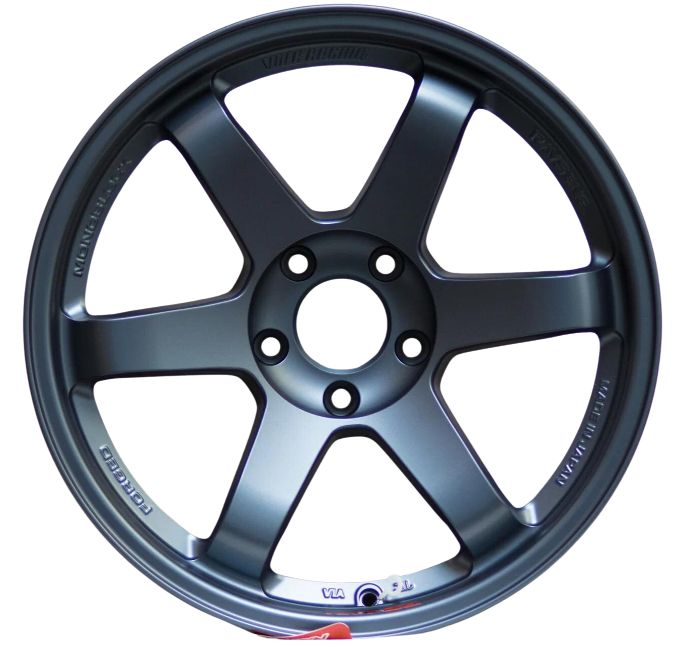 Rueda Volk Racing TE37SL 18x9.5 +22 5x114.3 en Gunmetal azul mate