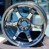 Gram Lights 57DR 18x9.5 +22 5x114.3 Rueda cromada azul oscuro