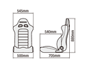 Bride Euroster II Cruz Seat In Gradation (armrest not included)