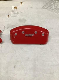 MGP 4 Caliper Covers Engraved Front & Rear MGP Red finish silver ch | 23197SMGPRD Scratch & Dent