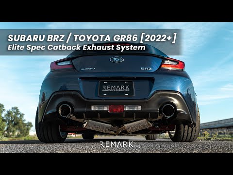 COMENTARIO Escape Elite Spec CatBack, Toyota GR86 / Subaru BRZ 2022+, cubierta de punta de acero inoxidable (RK-C2063T-04)