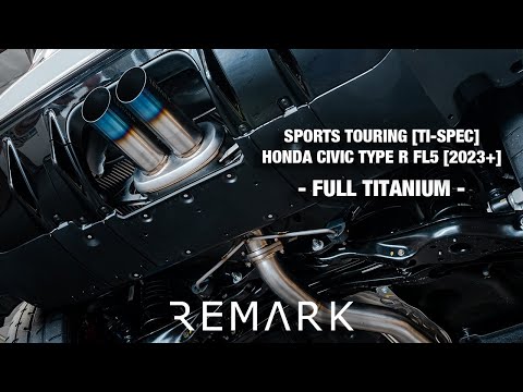 Remark 2023+ Honda Civic Type-R (FL5) Sports Touring Catback Exhaust/Front Pipe - Full Titanium (RK-C2076H-09T)