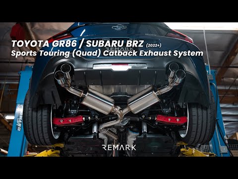 COMENTARIO Escape CatBack Sports Touring, Toyota GR86 / Subaru BRZ 2022+, punta de acero inoxidable (RK-C4063T-04)