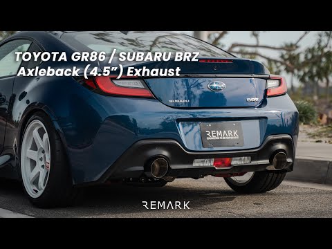 Remark 2022+ Subaru BRZ/Toyota GR86 Axle Back Exhaust w/Titanium Double Wall Tip (RO-TTZ8-D)