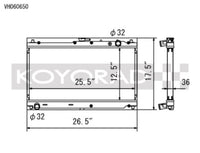 Koyo 99-05 Mazda MX-5 Miata 1.8L (MT) Radiator