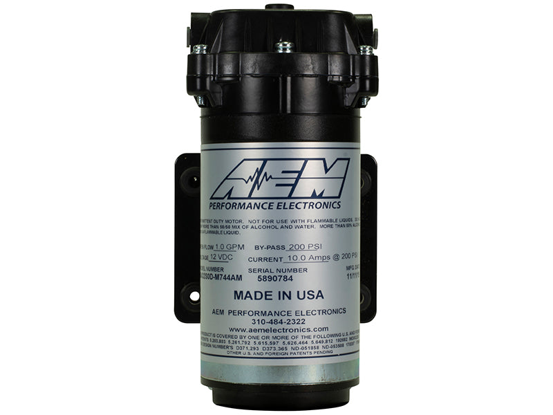 AEM Water / Methanol Injection 6-Amp Recirculation-Style Pump 200psi for One-Gallon Kit **replacemen** (30-3015)