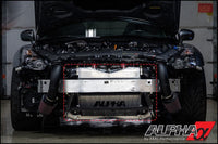 AMS Performance 09-11 Nissan GT-R Alpha Race Intercooler de montaje frontal con logotipo