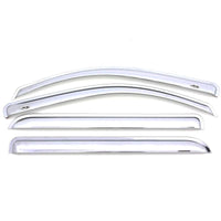 AVS 16-18 Toyota Tacoma Double Cab Ventvisor Front & Rear Window Deflectors 4pc - Chrome