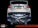 AWE Tuning Touring Edition Cat-Back Exhaust w. 102mm Chrome Silver Tips for 2015+ STi and 11-14 WRX/ STi Sedan