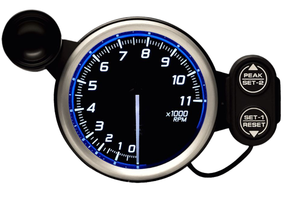 DEFI Racer Gauge N2 80mm Tacómetro 11000RPM Azul (defiDF17301)