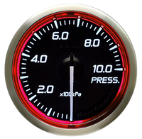 DEFI Racer Pressure Gauge N2 52mm SI 1000KPA Red