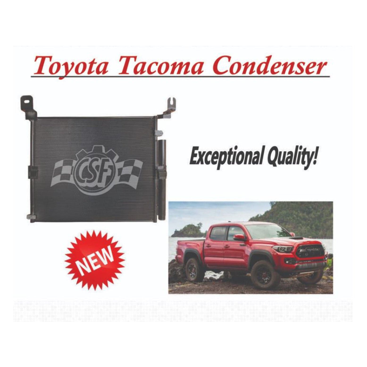 Condensador CSF 16-19 Toyota Tacoma 2.7LA/C (csf10880)