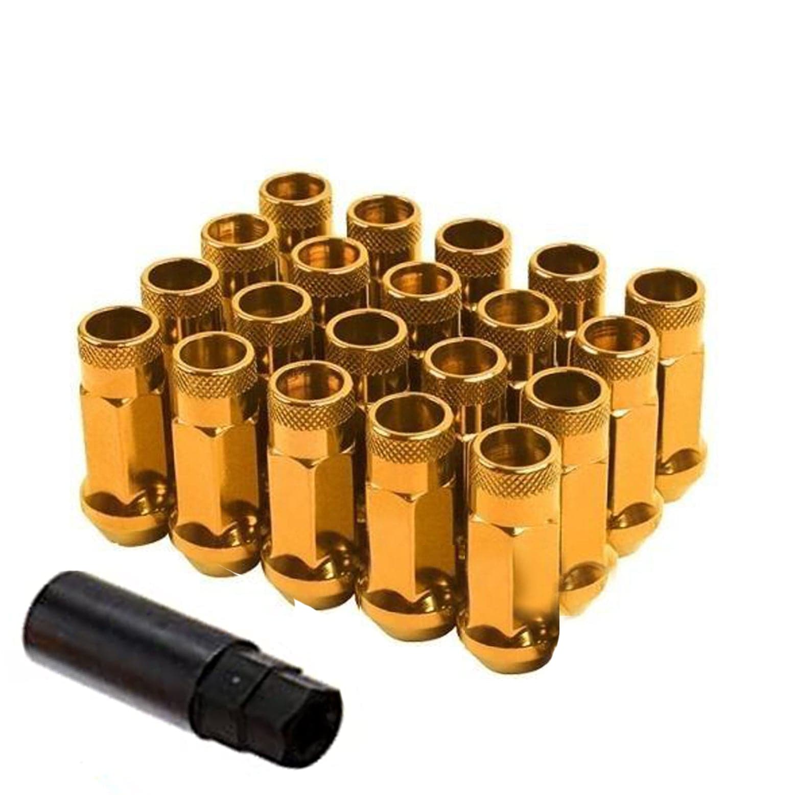 Wheel Mate Muteki SR48 Open End Lug Nuts - Orange 12x1.25 48mm for 2009+ Nissan 370Z (whm32905O)