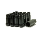 Wheel Mate Muteki SR48 Open End Locking Lug Nut Set of 4 - Black 12x1.25 48mm